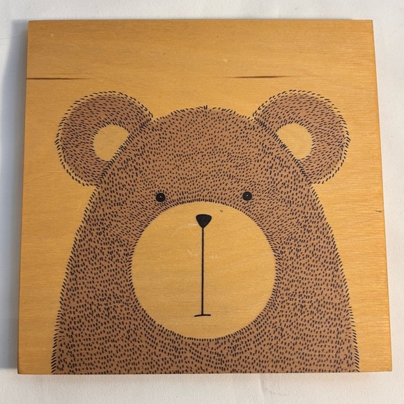 WOODLY 4 Wooden Wall Plaques With Depiction of Woodland Creatures Handcrafted - Picture 5 of 10